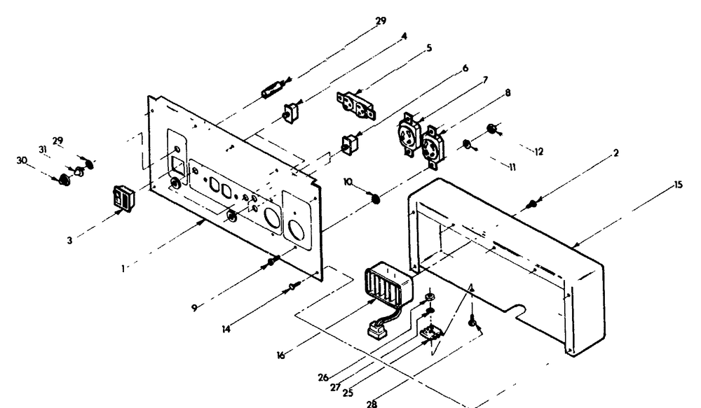 Receptacle Panel For 4w113 Diagram and Parts List for 8924-0-4W113  Briggs and Stratton Generator